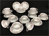 (12) Vintage Noritake China Teacups & Saucers