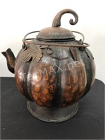 Metal Decorative Pumpkin Teapot