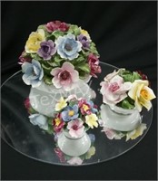 (3) Aynsley Bone China Floral Pieces