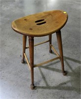 "Canandaigua Inn" bar saddle stool, by Barnard &