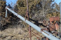 Old Mayrath 32 foot auger with gas motor
