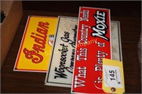 Lot of 3 signs