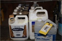 Lot of assorted solvents and sealants