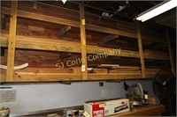 Lot of 3 shelves of assorted wood
