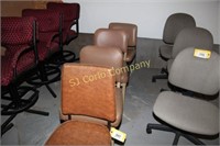 Lot of assorted stationary chairs