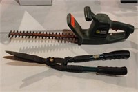 B & D electric hedge trimmer, pair of hand trimmer