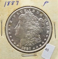 1887 MORGAN SILVER DOLLAR