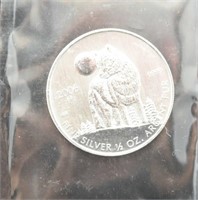 2006 SILVER WOLF - CANADA COIN 1/2 OZ. FINE