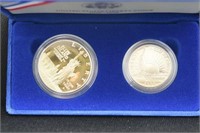 1986 U.S. LIBERTY COIN SET - SILVER DOLLAR AND
