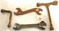 Lot of 4 Wrenches, one marked Syracuse