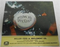 JD 1966 Miller Feed and Implement Co. Calendar