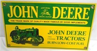 JD Porcelain Sign "Two-Cylinder Tractors"