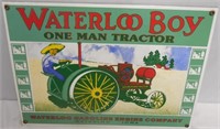 Waterloo Boy "One Man Tractor" Porcelain Sign
