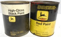 Lot of 2 JD Paint Cans