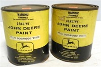 Lot of 2 JD Paint Cans - PT 77 Dogwood White