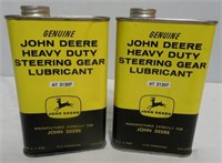 2 Genuine JD Heavy Duty Steering Gear Lube Cans