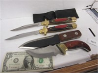 FOUR Pocket Knives & Fixed Blade