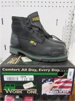 Work1 New size 7.5EEE Steel Tow Boots $120