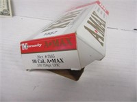 20rounds HORNADY 50 Cal. AMAX Ammo