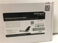 STARTECH X4 PCI EXPRESS TO M.2 PCIe SSD ADAPTER