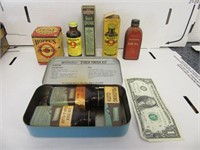 Lot 6 Vintage Gun Cleaning Boxes~Items