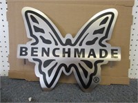 Metal BENCHMADE 14x17 Advertising Butterfly Sign