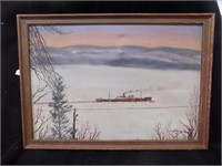 Oil on Canvas Painting - Icebreaker