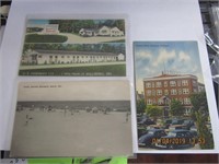 3 Delaware Postcards-Rehobeth,Rehobeth Beach &