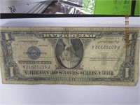 1957 $1 Silver Certificate-Worn