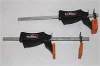 2- EZ hold bar clamps