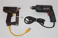 Arrow electric staple gun, b & d electric drill