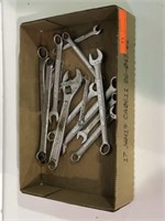 Box of assorted craftsman wrenches