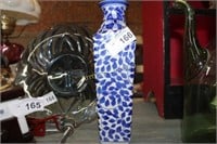 BLUE AND WHITE DECORATED VASE