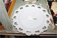 OLD COLONY MILK GLASS PLATE