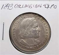 1893 COLUMBIAN EXPO SILVER HALF DOLLAR COIN