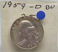1959-D WASHINGTON SILVER QUARTER COIN