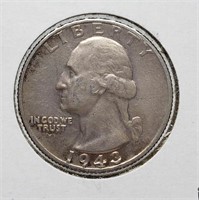 1943 WASHINGTON SILVER QUARTER COIN