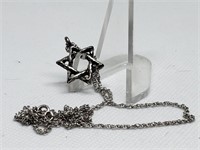 STERLING SILVER STAR OF DAVID NECKLACE