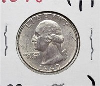 1940 WASHINGTON SILVER QUARTER COIN