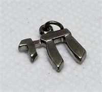 STERLING SILVER HEBREW CHARM