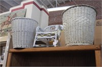 WICKER DOLL CHAIR - WASTE BASKETS