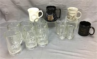 14 mugs, cups, glasses