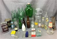 Miscellaneous Vintage Bottles and containers
