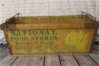 Detroit Michigan wooden Banana Box