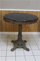 Cast iron Base Marble top table