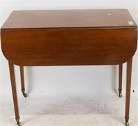 CIRCA 1800 MAHOGANY DROP LEAF PEMBROKE TABLE