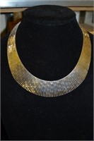 Sterling 17" Cleopatra Graduated Necklace