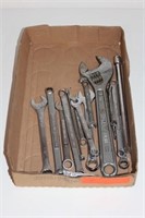 Box of assorted Craftsman wrenches