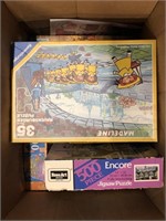 Box of Kids Puzzles