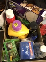 Box of Household Cleaners